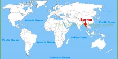 برمه محل بر روی نقشه